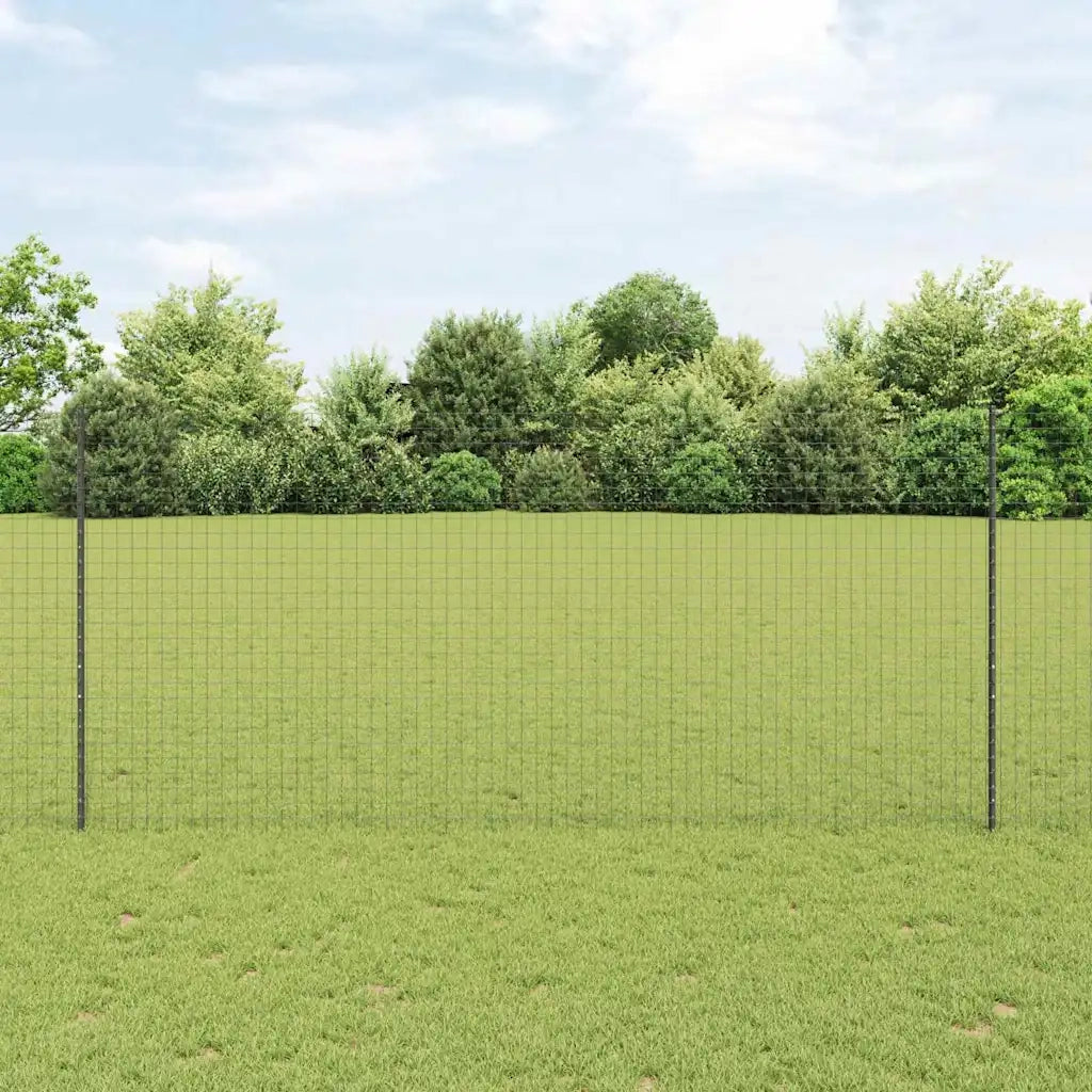 Palo della recinzione 22 pcs Grigio 180 cm Acciaio 3335940