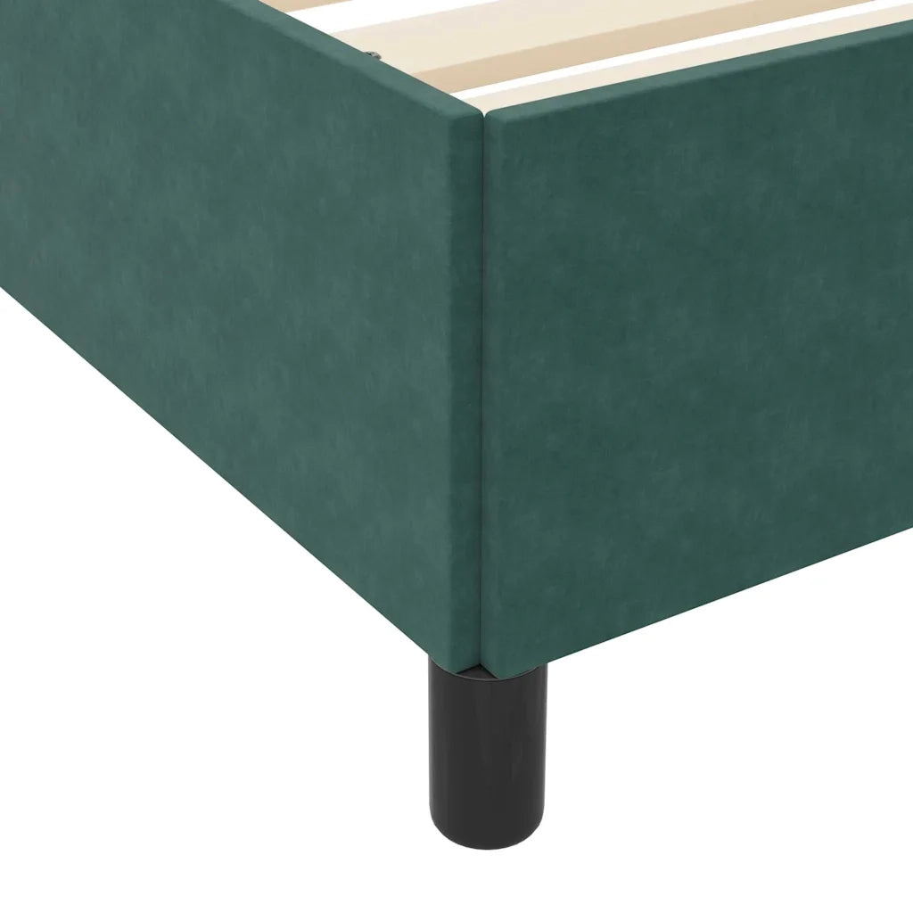 Struttura del letto-Giroletto Verde Scuro 120 x 200 cm Tessuto 827330