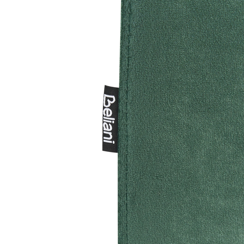 Modulo divano a 1 posto in velluto verde Gambe in metallo argento Stile glamour