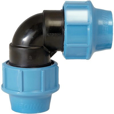 GOMITO A COMPRESSIONE PN16 UNIDELTA - MM 20X20- 5 pezzi