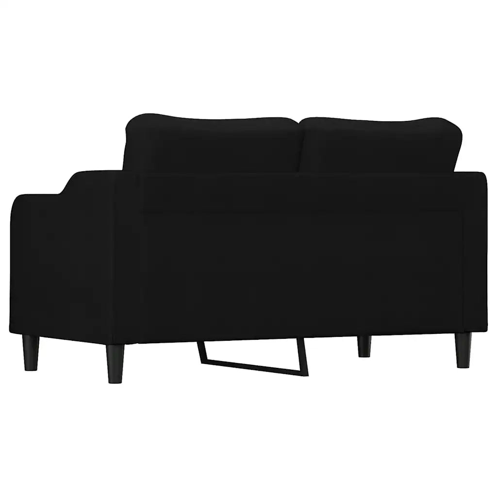 Divano a 2 Posti-Sofa 2 Posti Nero 120 cm in Tessuto 622702