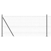 Recinzione da Giardino | Recinzione con Posto Grigio 0,8 x 10 m Acciaio
