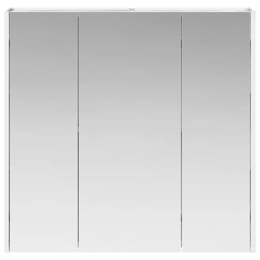 Mobiletto per specchio da bagno con lo scaffale Grigio cemento 889258