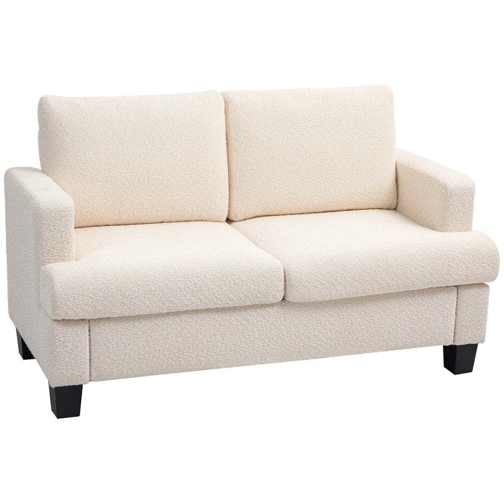 Divano 2 posti con cuscini amovibili ¨C zephmum ¨C beige 120 cm