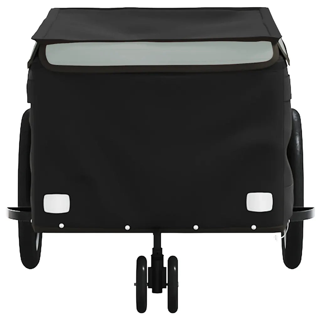 Rimorchio da Bici Nero e Grigio 30 kg in Ferro 94098