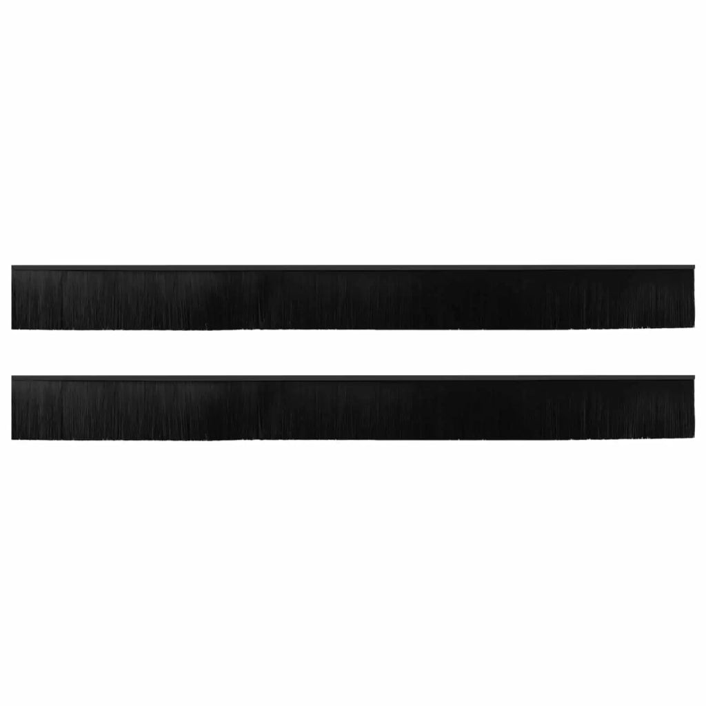 Spazzole per porte autoadesive 2 pcs Nero 100 cm 42019572