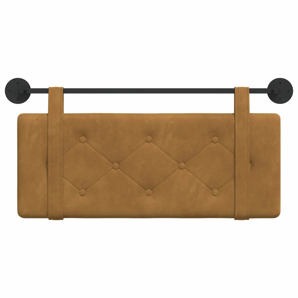 Testata appesa Marrone 110 x 55 x 5 cm Velluto 42031617
