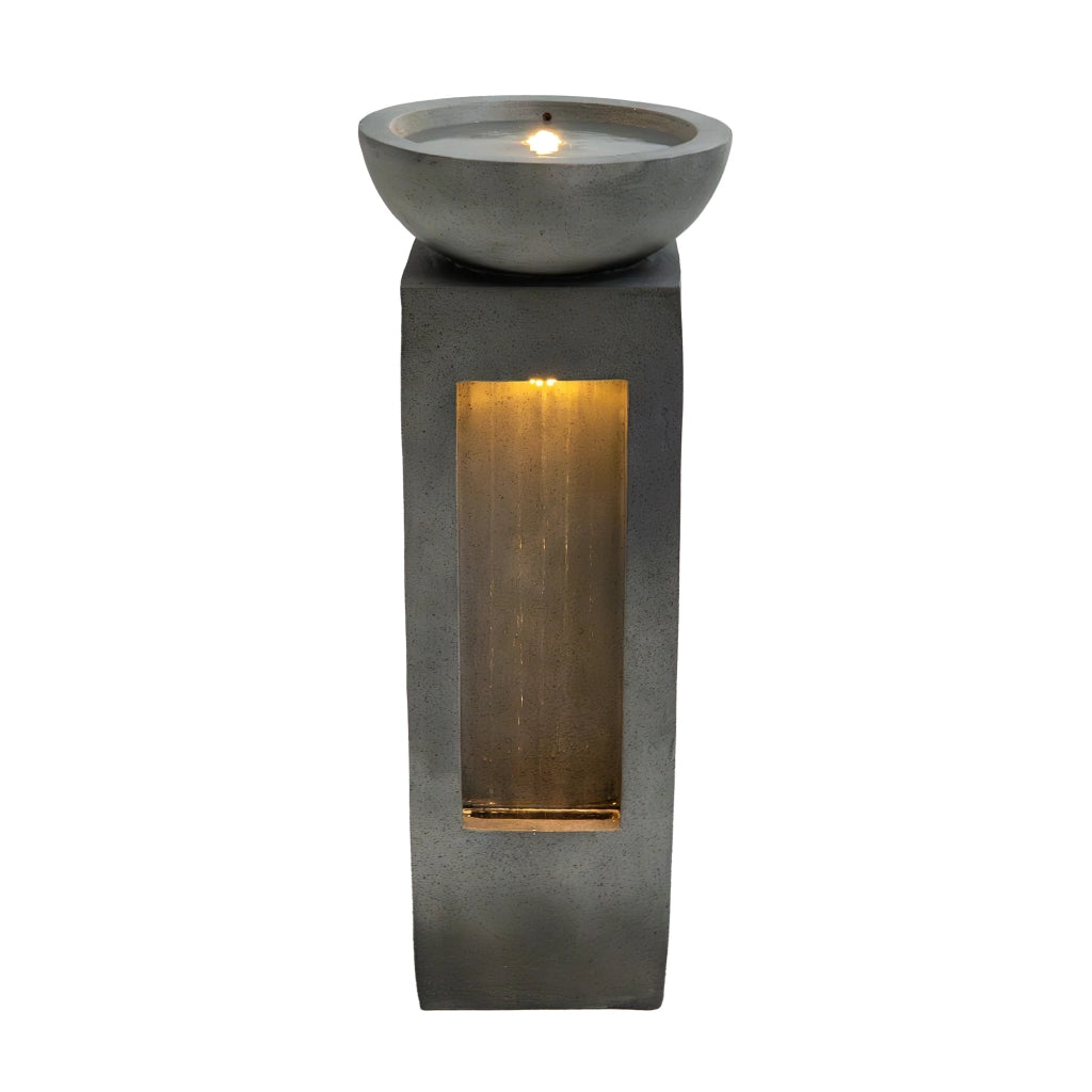 Fontana da Giardino Elettrica con LED, Pompa e Cascata – Serenity Falls