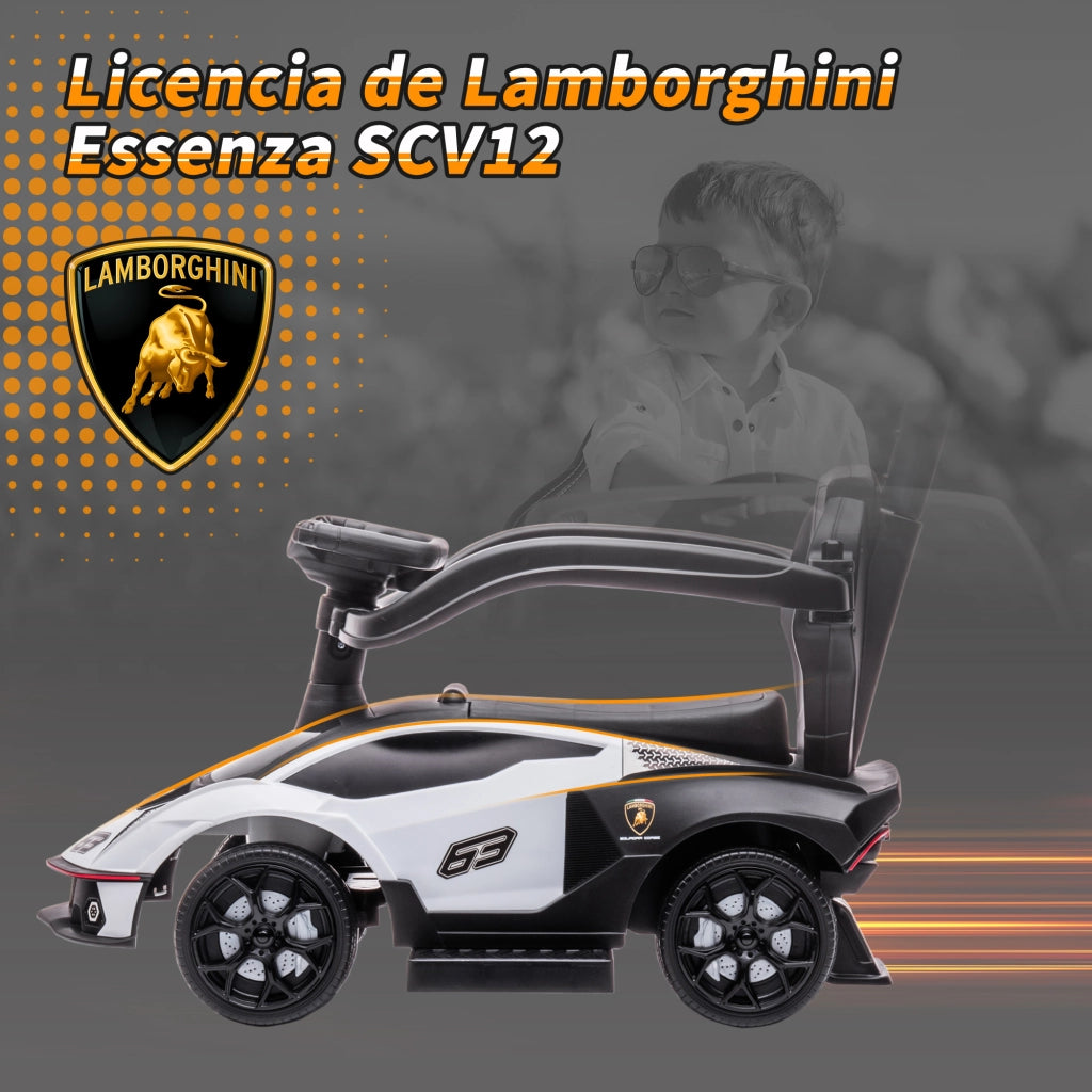 Coche Correpasillos per Bambini ¨C Minimal ¨C 86,5x40x89,5 cm Bianco e Nero