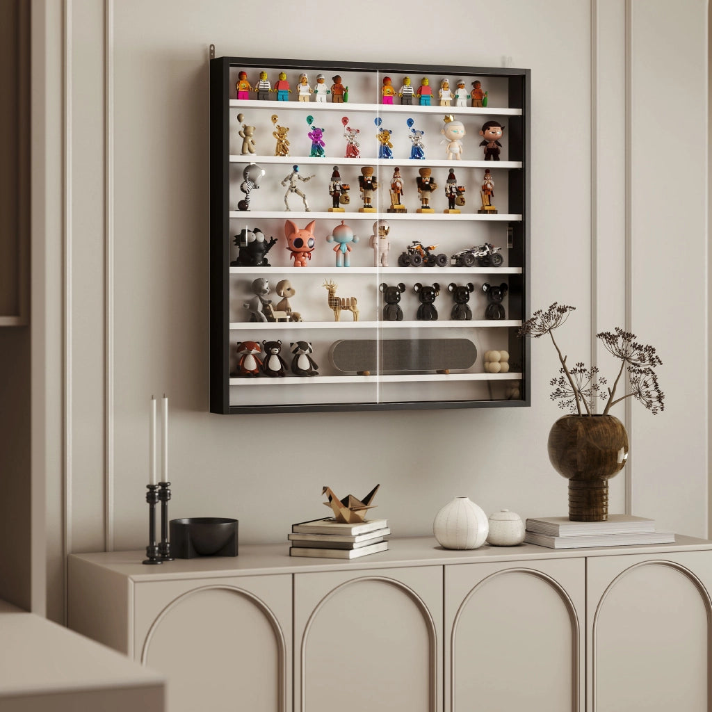 Libreria vetrina ¨C zephmum ¨C bianco 80x9.5x83 cm