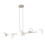 Lampada a sospensione Magnus 6xE14 beige bianco Emibig