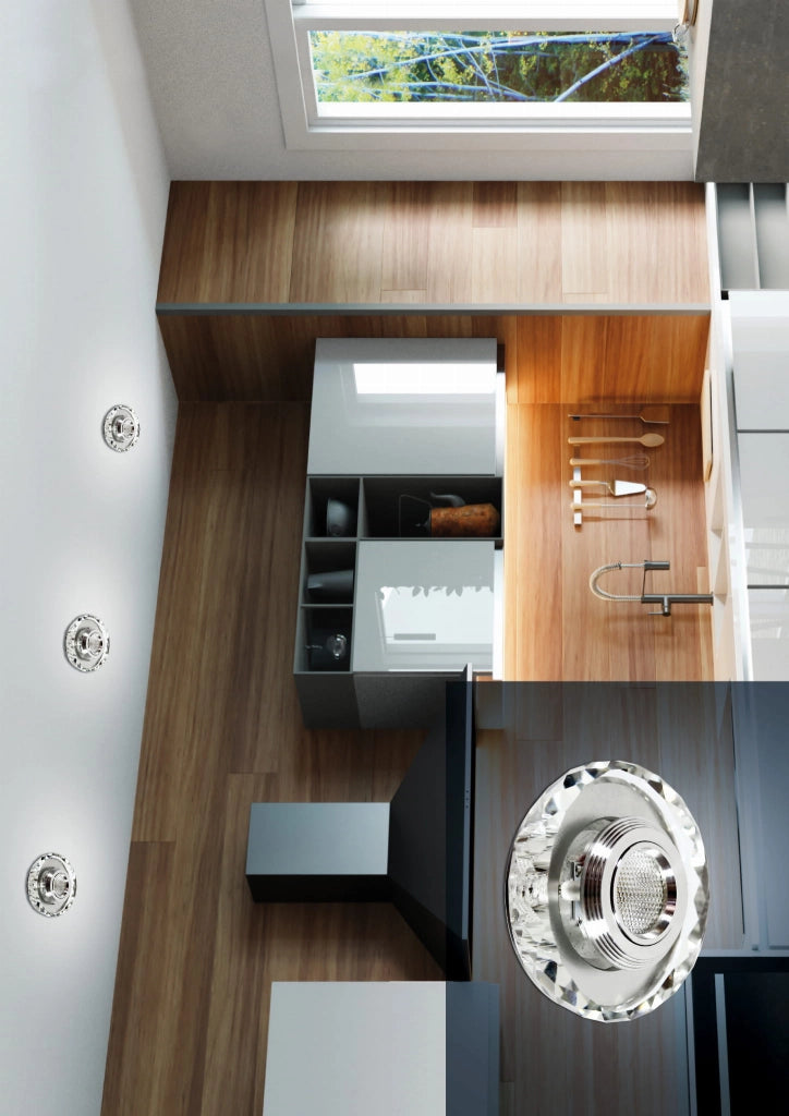 Faretto da soffitto Candellux SS-35 LED 3W cromato
