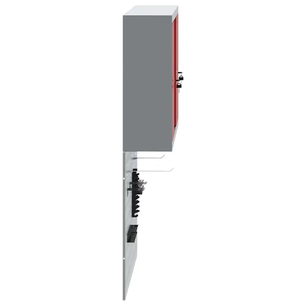 Set di armadi per attrezzi con lo scaffale 3 pcs Rosso 3321405