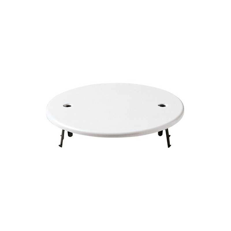 02646 Coperchio Rotondo Ø 94 mm con Griffe Bianco