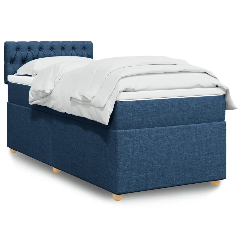 Giroletto a Molle con Materasso Blu 90x200 cm inTessuto 3286576