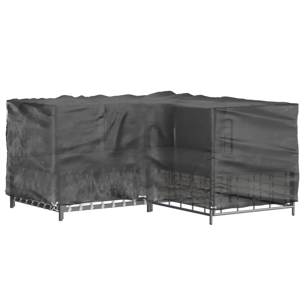 Copertura Mobili da Giardino a L 12 Occhielli 185x185x90 cm 319314