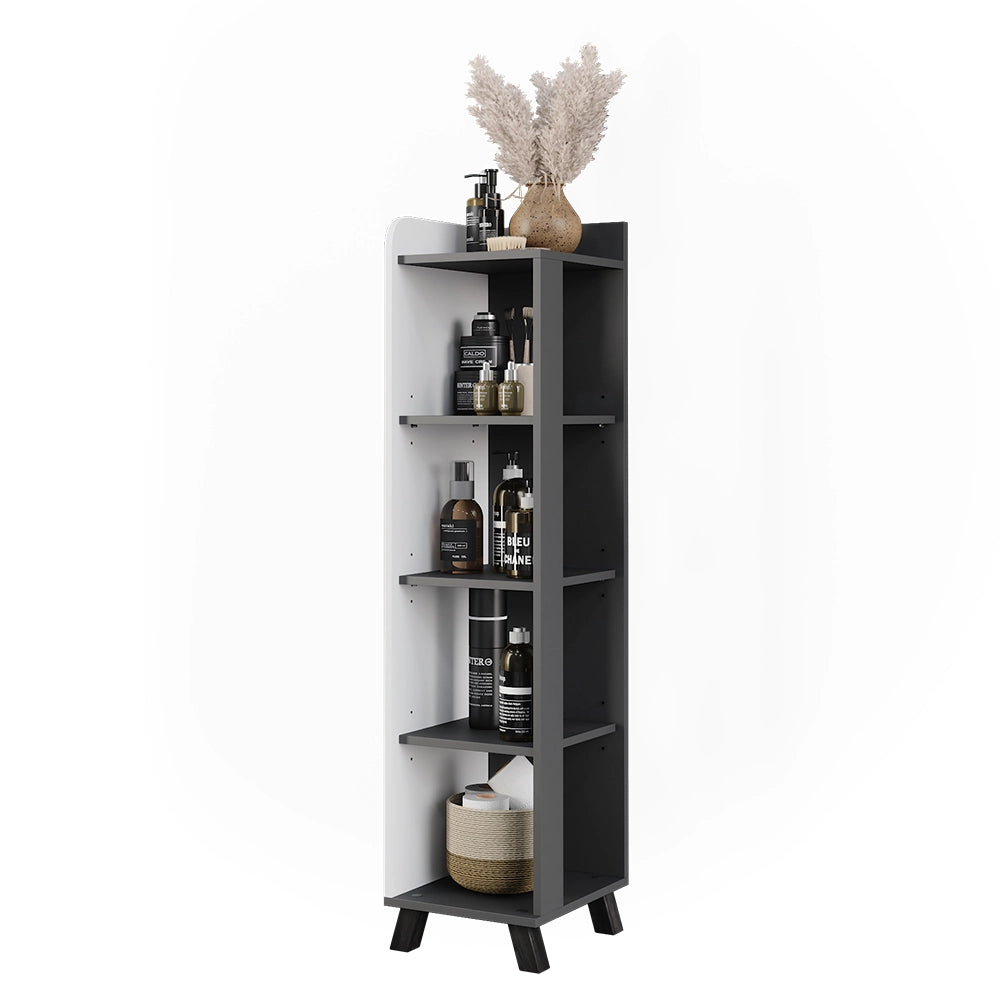 Vicco mobiletto bagno Antracite/bianco 30 x 128 cm con scomparti