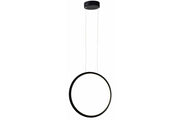 Lampada a sospensione Ragi anello nero Ø33 LED 18W