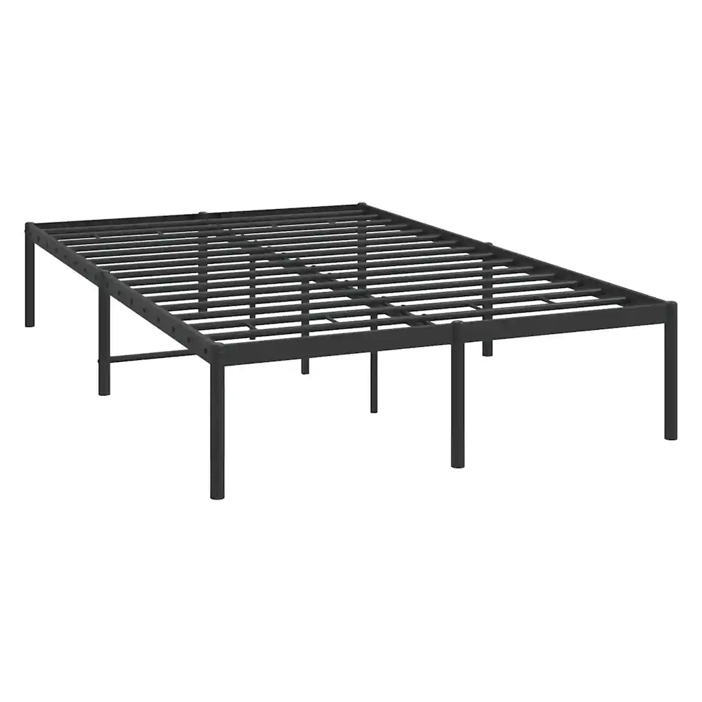 Giroletto-Struttura Letto in Metallo Nero 135x190 cm