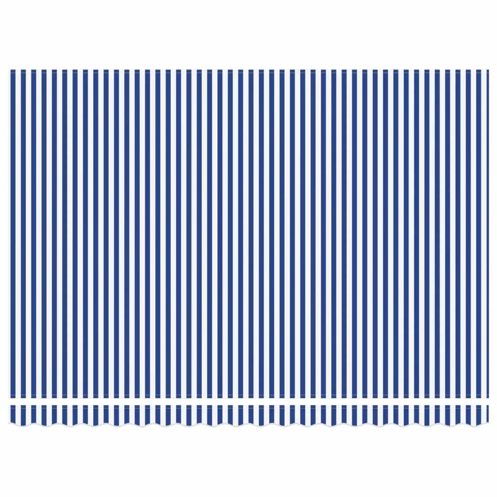 Cornice per Tenda Manuale con LED Blu e Bianco 4 × 3 m 3420610