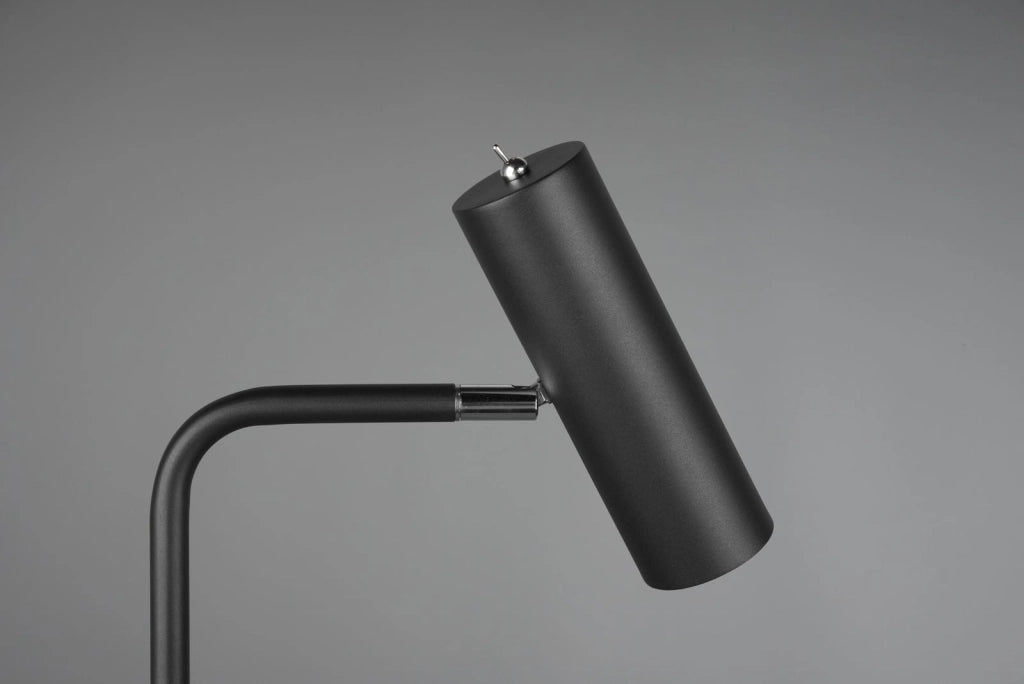 Lampada da terra Trio Marley nera metallo GU10 151cm