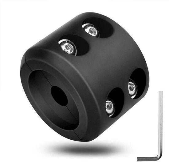 Blocco di cavo - protezione cavo - stopper cavo in gomma - blocco cavo di coda di cavallo - adatto per ATV, UTV, SUV, ORV - prevenzione scuotimento e usura - inclusa chiave a stella - nero