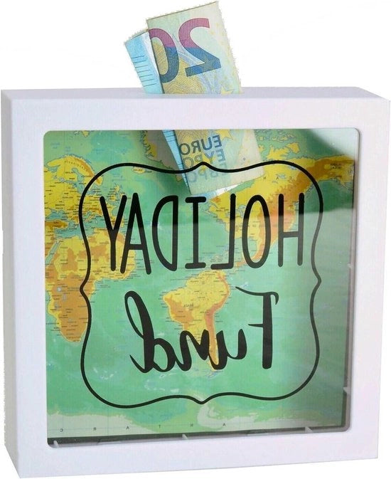 Fondo Vacanze Cassa di Denaro Bianca 15 cm OOTB 144315