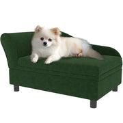 Divano per cani e gatti con cassetto ¨C Minimal ¨C verde 76x45x43 cm