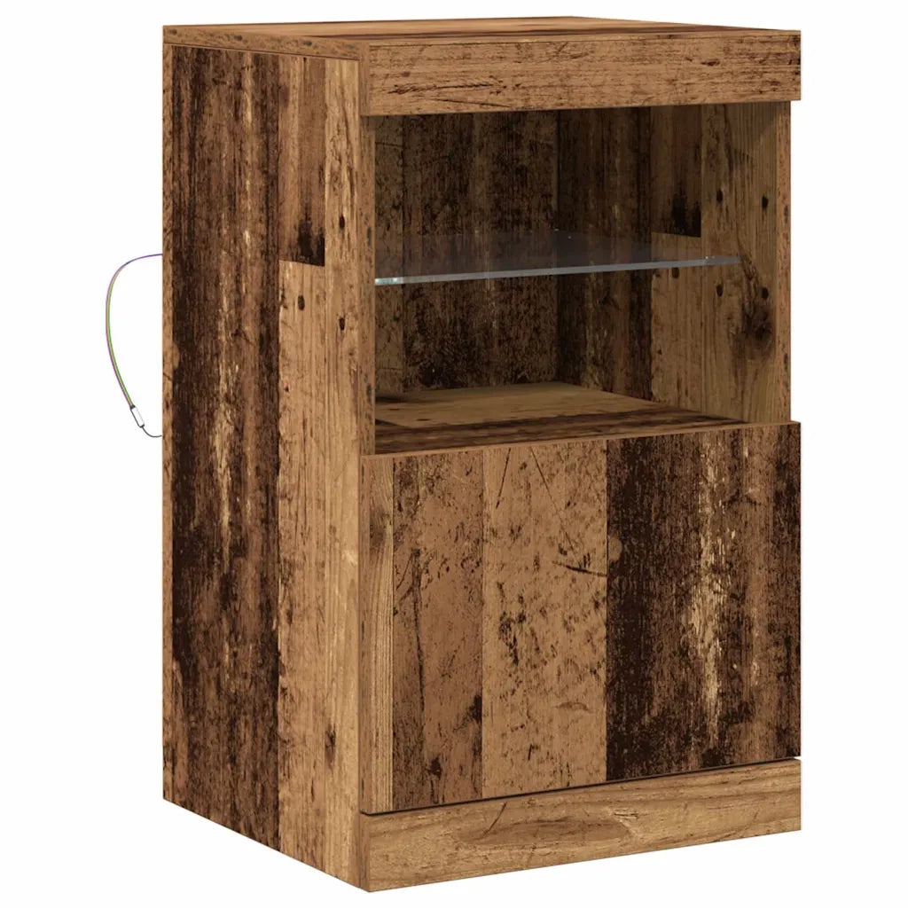 Madia LED Legno vecchio 41 x 37 x 67 cm Legno multistrato 863036