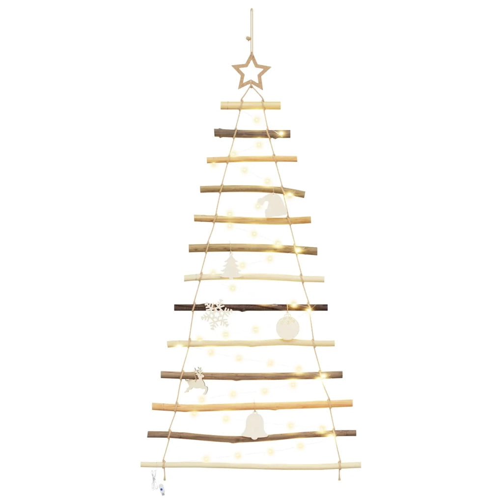 Albero di Natale Naturale 120 cm legno massiccio di frassino 42020259