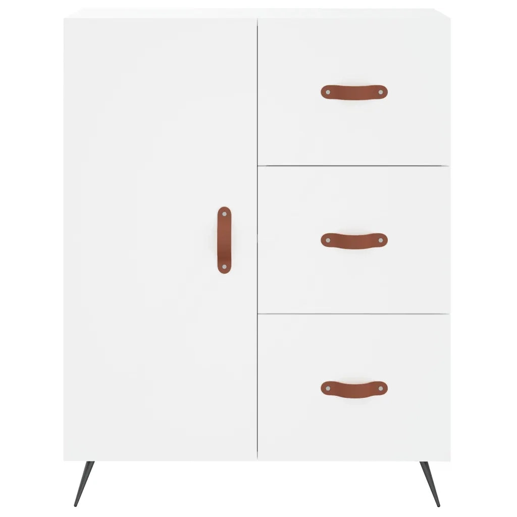 Credenza | Madia | Buffet da pranzo | Armadio da pranzo Bianca 69,5x34x180 cm in Legno Multistrato