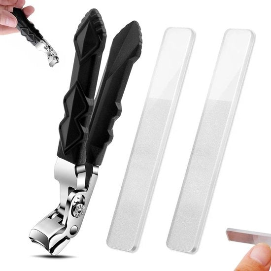 Taglierino Professionale - Acciaio Inossidabile - Diametro Nageli 5-10 mm - Coda Asimmetrica - Ideale per Anziani - Alta Qualità e Durata
