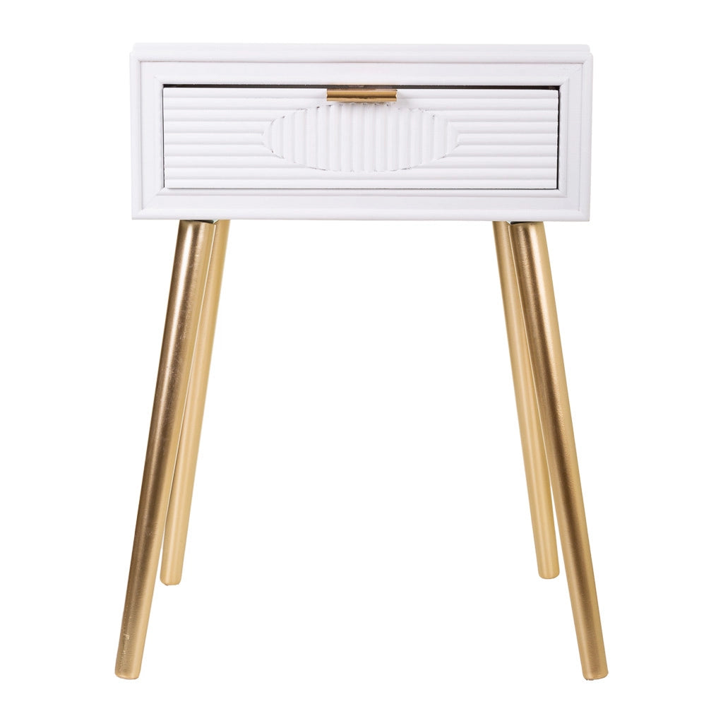 Tavolo in legno bianco 47x39x67h