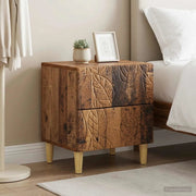 Comodino 2 pcs Legno antico 43 x 34,5 x 48 cm 895002