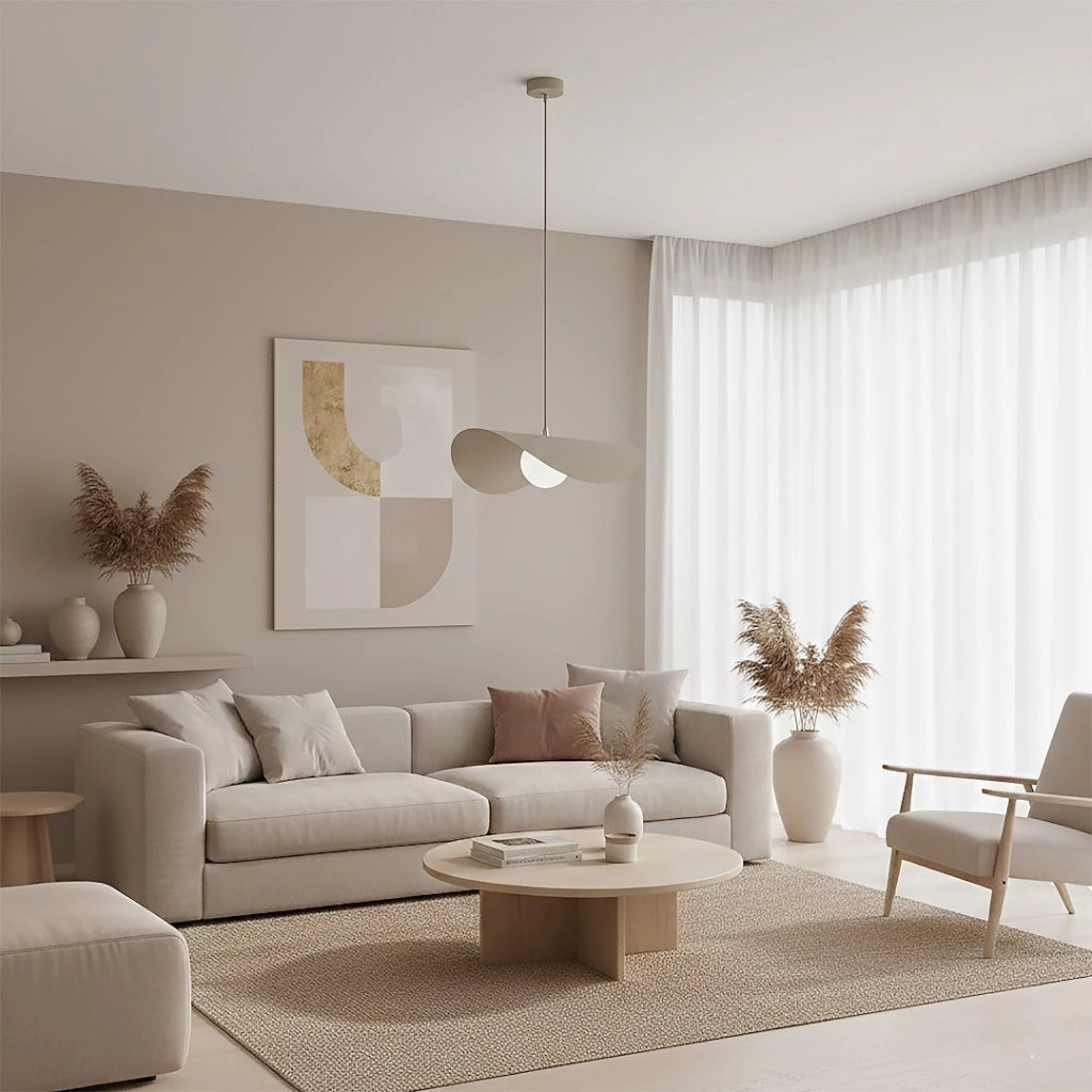 Lampada a sospensione RITUAL beige bianco 1xG9 Emibig