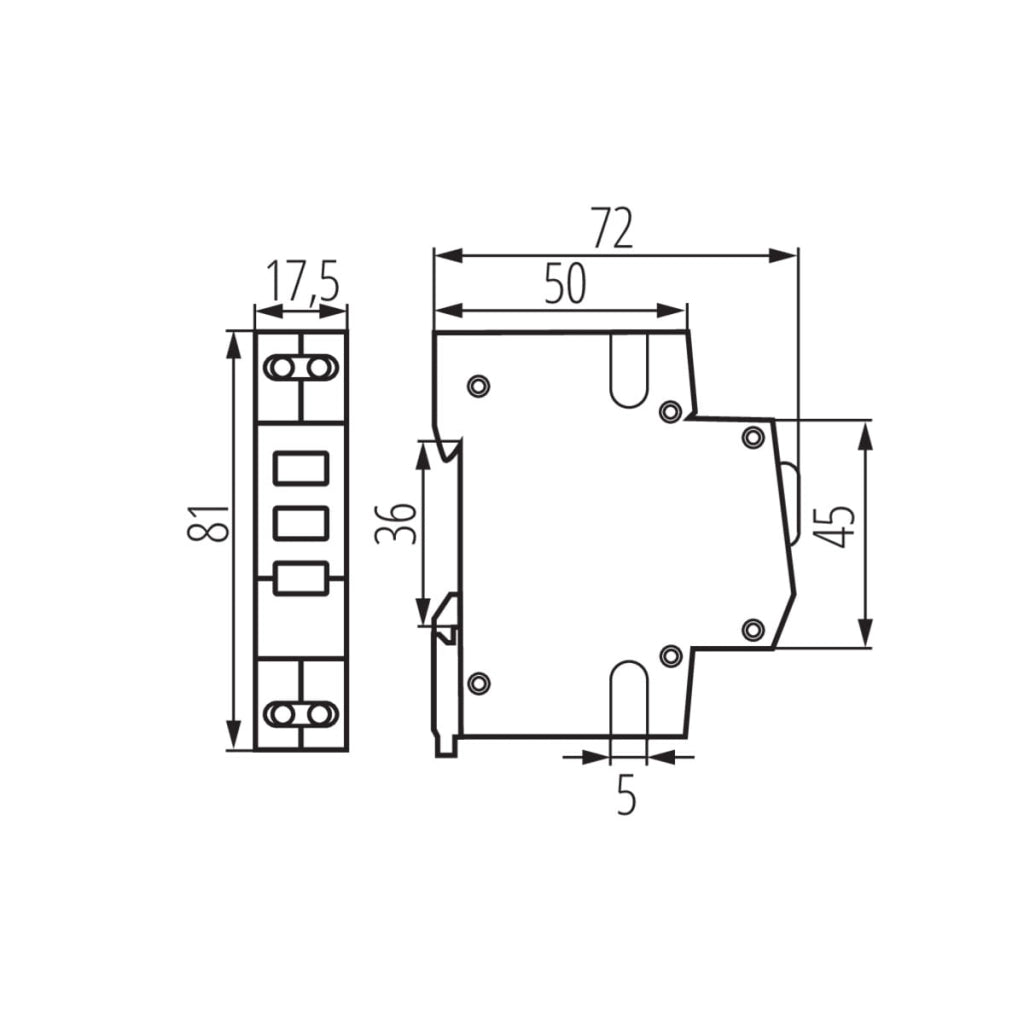 Spia luminosa modulare DIN TH35 Kanlux 32893 230V IP20