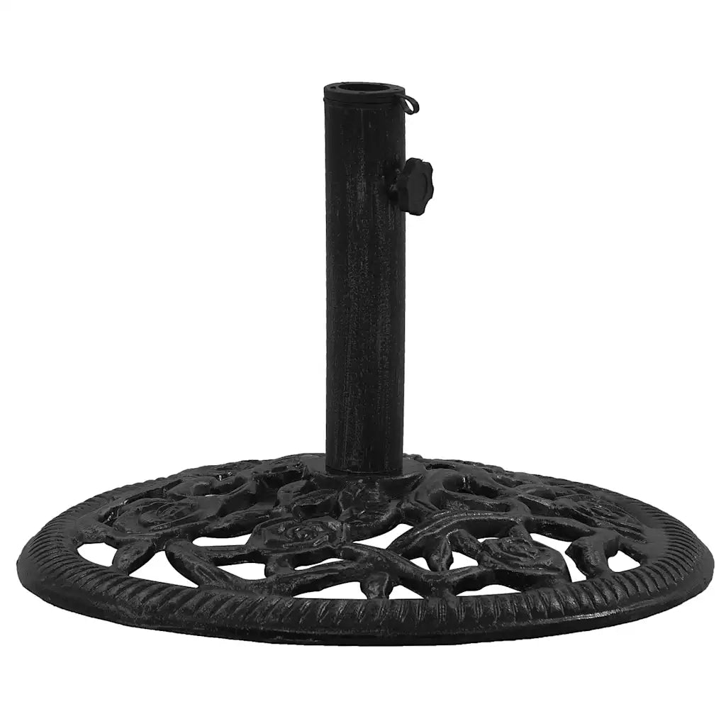 Base per Ombrellone Nera 48x48x33 cm in Ghisa 317749