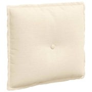 Cuscino per Schiena | Cuscino dorsale Crema 50 x 45 cm Tessuto in Cords