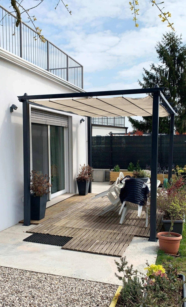 Gazebo da Giardino 3x4 in alluminio e acciaio - DRALE