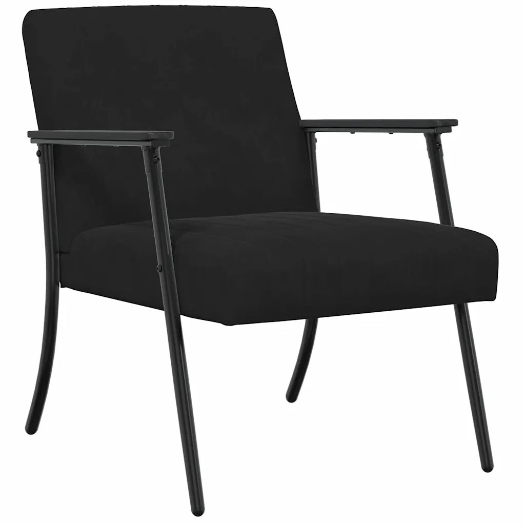 poltrona Nero 59 x 75 x 78 cm Velluto 42017685