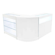 Set Banconi Bianco Triton LED K900 B900 CM60 con Serratura e Ripiani