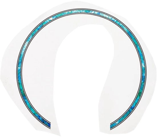 Set di 8 Sticker Autoadesivi per Chitarra con Disegni di Suoni in Blu
