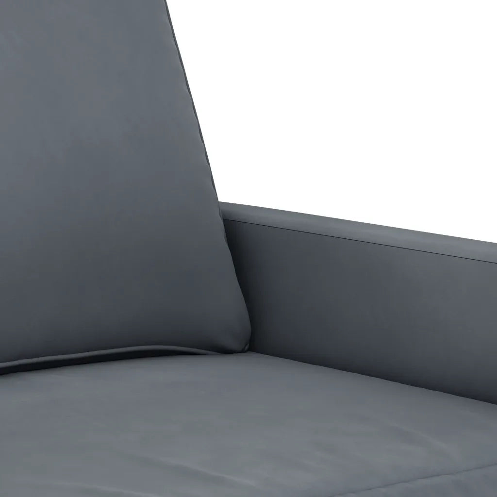 Divano a 2 Posti-Sofa 2 Posti grigio scuro 120 cm in Velluto 235527