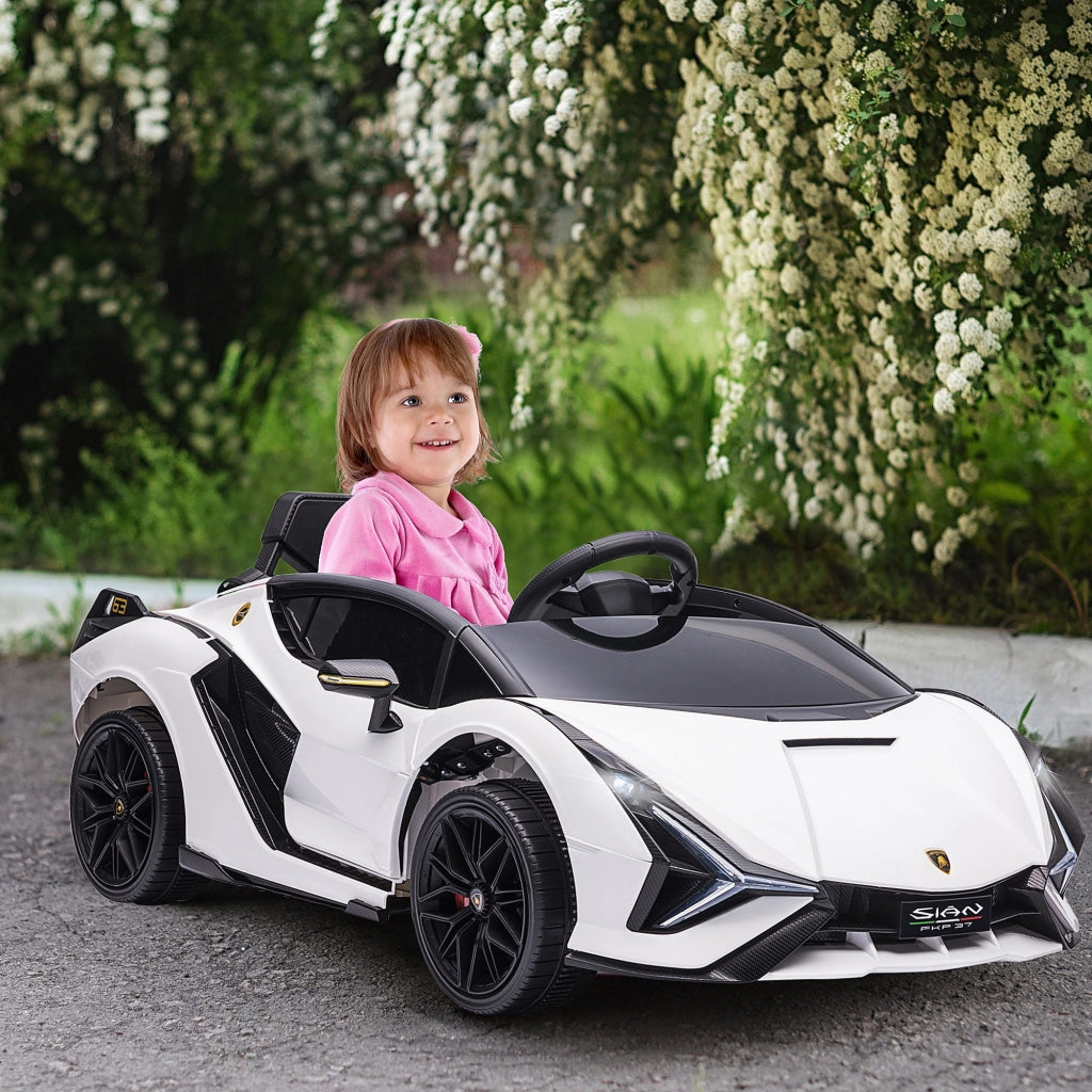Macchina Elettrica Bambini 3-5 Anni ¨C Minimal ¨C Bianco