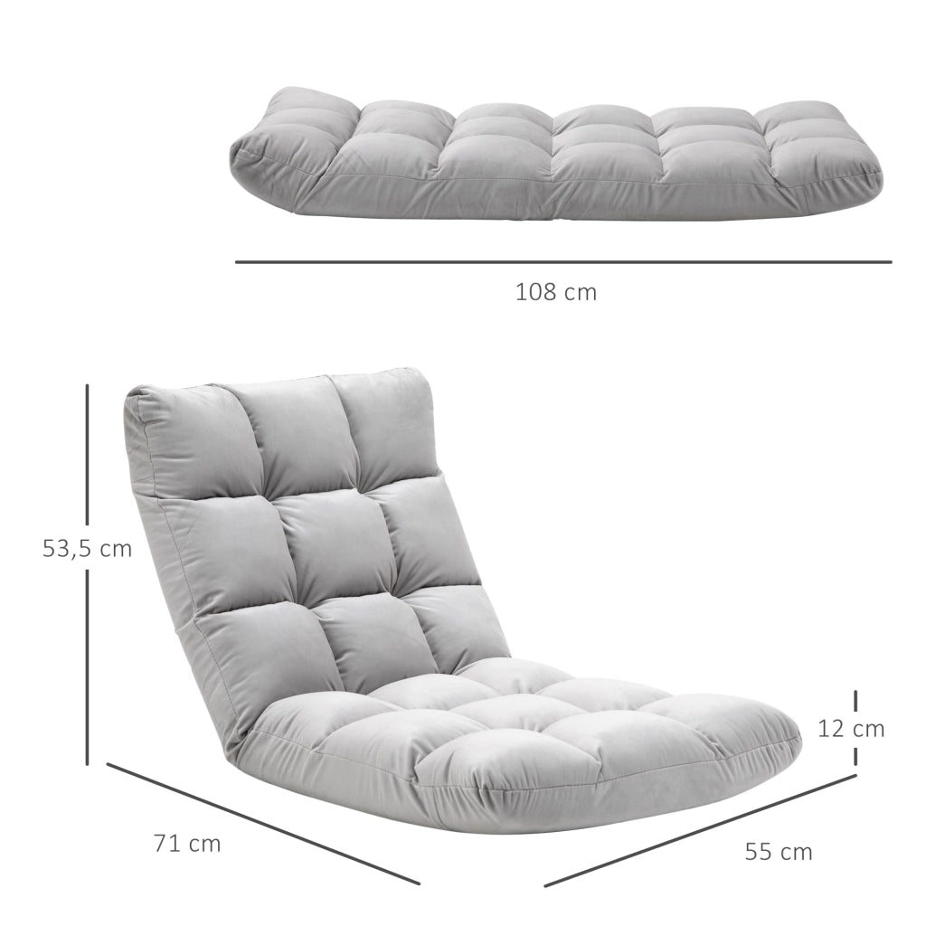 Poltrona Reclinabile ¨C zephmum ¨C Grigio Chiaro