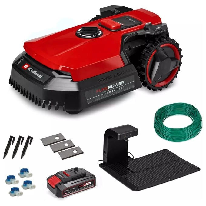 Einhell Freelexo 500 Tagliaerba robotizzato Batteria Nero, Rosso, Argento