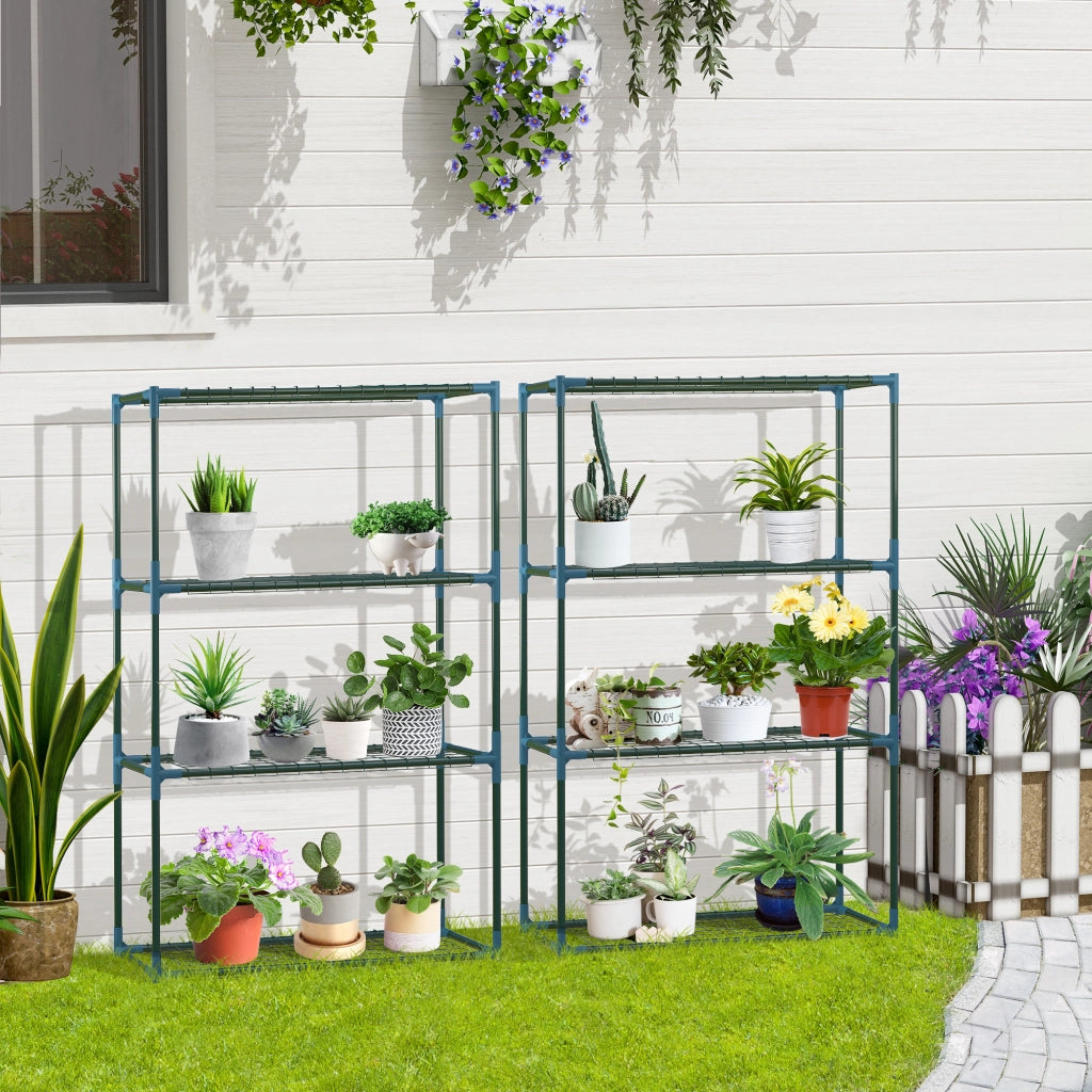 Scaffale per piante ¨C Minimal ¨C verde, metallo, 70x27x110 cm