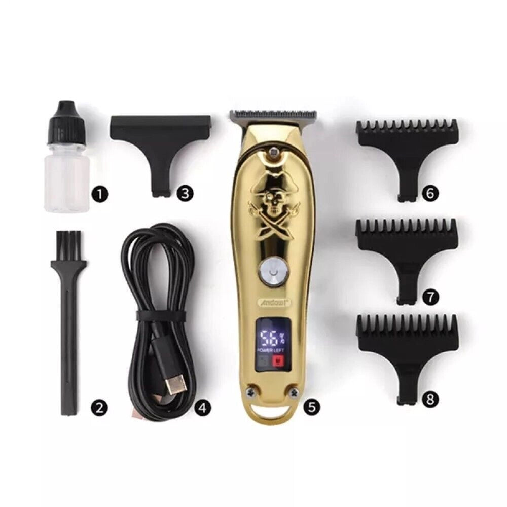 Taglia capelli Tagliacapelli Rasoio elettrico regola barba 3 pettini USB Q-TF53