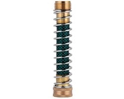 Connettore per tubi di gomma - Flessibile spirale - Connessione per tubi di gomma - Protezione contro la flessione - Materiale: rame - Accessorio per giardino - Codice prodotto: non specificato - Modello: non specificato