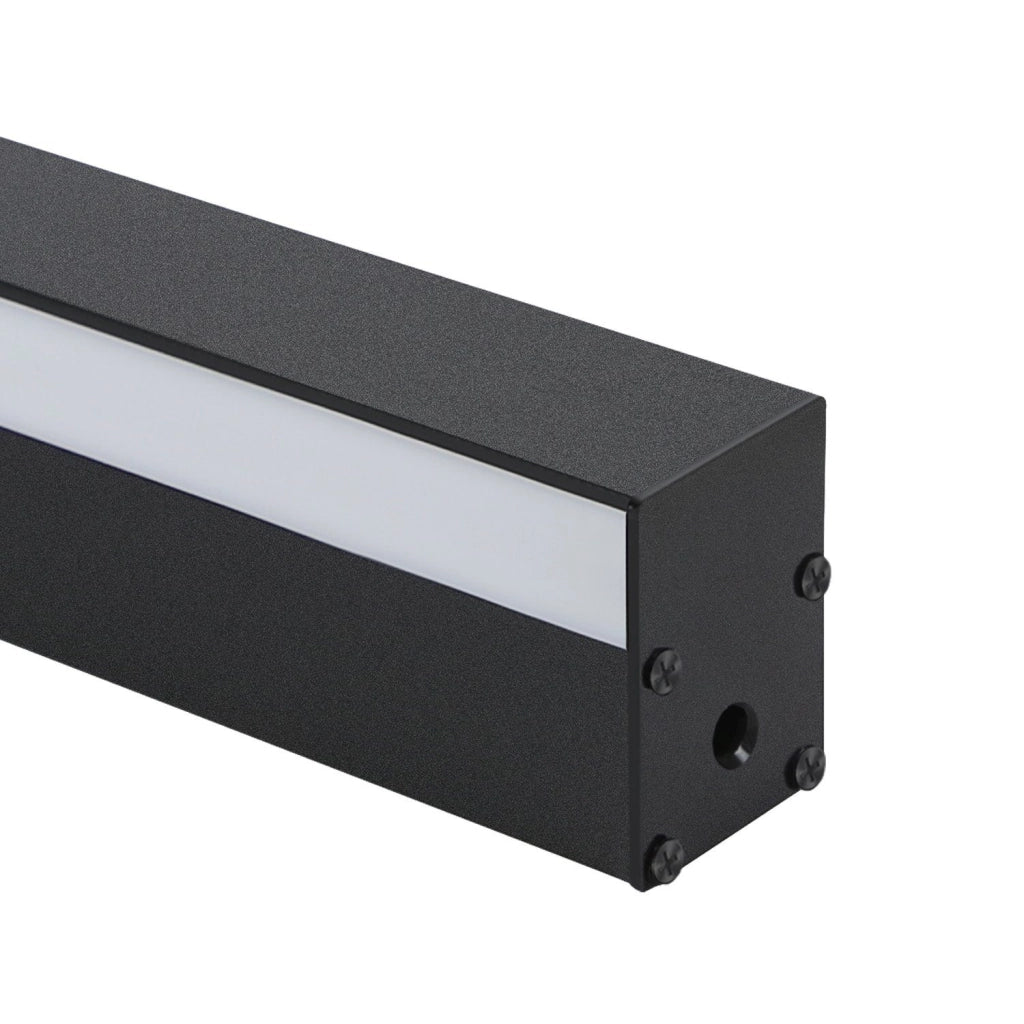 ZMH Applique da parete a LED moderna nera da 100cm per interni luce su e giù da 15W per corridoio